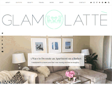 Tablet Screenshot of glamlatte.com